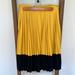 J. Crew Skirts | J.Crew Color Block Midi Skirt Nwot - Size 4 | Color: Blue/Gold | Size: 4