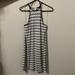 American Eagle Outfitters Dresses | American Eagle, High Neck, Black And White Striped, Jersey Dress, Size Small | Color: Black | Size: S