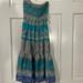 American Eagle Outfitters Dresses | American Eagle Strapless Multi-Colored Dress, Size Xs | Color: Red | Size: Xs