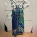 Anthropologie Dresses | Anthropologie Maeve 100% Silk Floral Layered Dress | Color: Blue/Green | Size: Xs