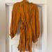 Anthropologie Dresses | Burnt Orange High Neck Silk Dress | Color: Orange | Size: S