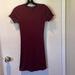 Brandy Melville Dresses | Brandy Melville Osfm Short Sleeve Ribbed Dress | Color: Purple | Size: One Size