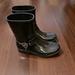 Michael Kors Shoes | Black Michael Khors Rain Boots | Color: Black/Silver | Size: 10