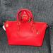 Coach Bags | Coach Cara Satchel Crossbody Bag Brass/Sport Red Soft Pebble Leather Nwt Ce741 | Color: Gold/Red | Size: Os