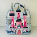 Disney Bags | Danielle Nicole X Disney Sleeping Beauty Castle Mini Backpack Top Handle New | Color: Blue/Pink | Size: Os