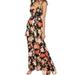 Free People Dresses | Free People Wisteria Printed Cutout Maxi Dress | Color: Black | Size: S