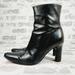 J. Crew Shoes | J. Crew Black Leather Zip Up Classic Heeled Ankle Boots D190 | Color: Black | Size: 8