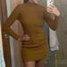 American Eagle Outfitters Dresses | American Eagle Ribbed Long Sleeve Sweater Dress M | Color: Gold/Yellow | Size: M