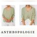 Anthropologie Tops | Anthropologie Anthropologie Georgie V-Neck Top Saturday/Sunday | Color: Green | Size: Xs