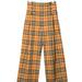Burberry Bottoms | Burberry Youth Girls Sz 8 Wide-Leg Flare Classic Nova Check Sailor Holiday Pants | Color: Brown/Tan | Size: 8g