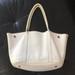 J. Crew Bags | J Crew Collection Borge Garveri Pebble Leather Uptown Tote White. | Color: Blue/White | Size: Os