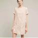 Anthropologie Dresses | Anthropologie Floreat Crushed Velvet T-Shirt Tunic Dress Champagne Xs $128 Nwt | Color: Cream/White | Size: Xs