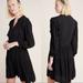 Anthropologie Dresses | Anthropologie Amadi Rossi Ruffled Tunic Dress Boho Dress Long Sleeve Black Small | Color: Black | Size: S