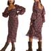Free People Dresses | Free People Aglow Midi Dress Size S A-26 | Color: Brown/Red | Size: S