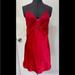 Victoria's Secret Intimates & Sleepwear | Chic Vintage 1990s Victorias Secret Gold Label Red Silky Satin Slip Gown M Euc | Color: Red | Size: M