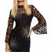 Free People Dresses | Free People The North Star Dress Black Starburst Lace Dress Retail $168 | Color: Black/Silver | Size: 0