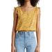 Levi's Tops | Levi's Women's Magnolia Tie-Shoulder Top In Yellow Floral | Color: White/Yellow | Size: Xl