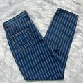 American Eagle Outfitters Jeans | American Eagle Outfitters Striped Mom Jean | Color: Blue/White | Size: 10