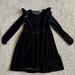 J. Crew Dresses | Black Velvet Jcrew Girls Holiday Dress 12 | Color: Black | Size: 12g
