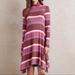 Anthropologie Dresses | Maeve By Anthropologie Red & Purple Stripe Turtleneck Dress Xsmall | Color: Purple/Red | Size: Xs