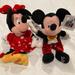 Disney Toys | 45th Anniversary Disneyland Mickey And Minnie Mouse Bean Bag Plush | Color: Black/Red | Size: Osbb