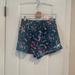 Adidas Shorts | Adidas Floral Athletic Shorts, Small | Color: Blue/Green | Size: S