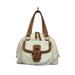 Coach Bags | Coach Leather Soho Courtney Motorcycle Dome Bag | Color: Brown/White | Size: Os