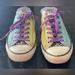 Converse Shoes | Converse All Star Low Top Design-Your-Own | Color: Black/Green/Purple/White | Size: 6.5