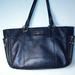 Coach Bags | Coach Leather Tote Bag J1221-F19252 Black | Color: Black/Silver | Size: Os
