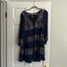 Free People Dresses | Free People Dress, Size Medium. Navy With Cream Detail | Color: Blue/Cream | Size: M