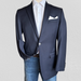 Michael Kors Suits & Blazers | Michael Kors Mens Blazer Sport Coat Two Button Casual Jacket 40r Navy Blue Wool | Color: Blue | Size: 40r