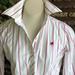 Lilly Pulitzer Tops | Lilly Pulitzer Pink Striped Button Front Shirt | Color: Pink/White | Size: 4