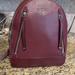 Michael Kors Bags | New Michael Kors Rhea Backpack - Zip Top Burgandy Retail $358 | Color: Gold/Red | Size: Os