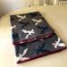 American Eagle Outfitters Bedding | American Eagle Outfitters Logo Fleece Throw Blanket Nwot | Color: Blue/Gray | Size: Os