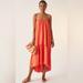 Anthropologie Dresses | Anthropologie Orange Strapless Dress Size Xs | Color: Orange | Size: Xs