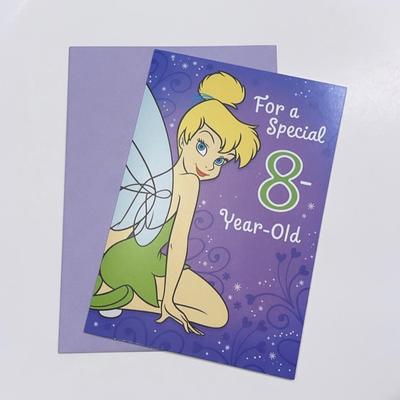 Disney Toys | Disney Hallmark Tinker Bell Birthday Card & Envelope | Color: Purple | Size: Disney Birthday Card & Envelope