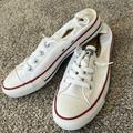 Converse Shoes | Converse Shoes. 8.5 Women’s. White, Blue And Red Stripes | Color: Gray/White | Size: 8.5