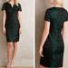 Anthropologie Dresses | Anthropologie Maeve Green Jacquard Shelby Sheath Dress | Color: Black/Green | Size: 8