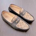 Coach Shoes | Coach Signature Logo Canvas Men's Loafer | Color: Brown/Tan | Size: 7.5