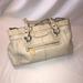 Coach Bags | Coach Leather Satchel Shoulder Bag Tan Purse Large Tapestry Bag Msrp $520 | Color: Cream/Pink | Size: Os