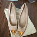 J. Crew Shoes | Jcrew Gold Metallic Toe Tan Pumps | Color: Gold/Tan | Size: 10