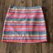 J. Crew Skirts | J Crew Metallic Multi Colored Skirt | Size: 00 | Color: Blue/Gold | Size: 00