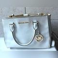 Michael Kors Bags | Micheal Kors Double Zip Tote Jet Set Travel Bag Medium | Color: White | Size: Os