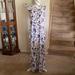 Lularoe Dresses | Large Lularoe Dani Sleeveless Maxi Dress-White Bkgrd With Blues, Pinks Floral | Color: Blue/White | Size: L
