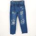 American Eagle Outfitters Jeans | American Eagle 90s Boyfriend Jeans Hi-Rise Ripped Destroyed | Color: Blue | Size: 6