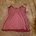 American Eagle Outfitters Tops | American Eagle Super Cute Maroon Tank Top Size Medium | Color: Cream/Red | Size: Mj