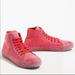 Anthropologie Shoes | Anthropologie Soho Cotton High Top Sneaker Tie Lace Up Shoes Recykers Nwt | Color: Red | Size: 39