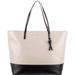 Kate Spade Bags | Kate Spade Beige And Black Colorblock Tote Bag Purse | Color: Black/Gold/Red | Size: Os