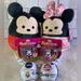 Disney Toys | Mickey Mouse & Minnie Mouse Squishmallow Pook A Looz Toppers Disney Minis Nip | Color: Pink/Red | Size: Osbb