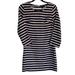 J. Crew Dresses | J. Crew Women's Striped Silk Long Sleeve Shift Dress With Lining Size 0 | Color: White | Size: 0